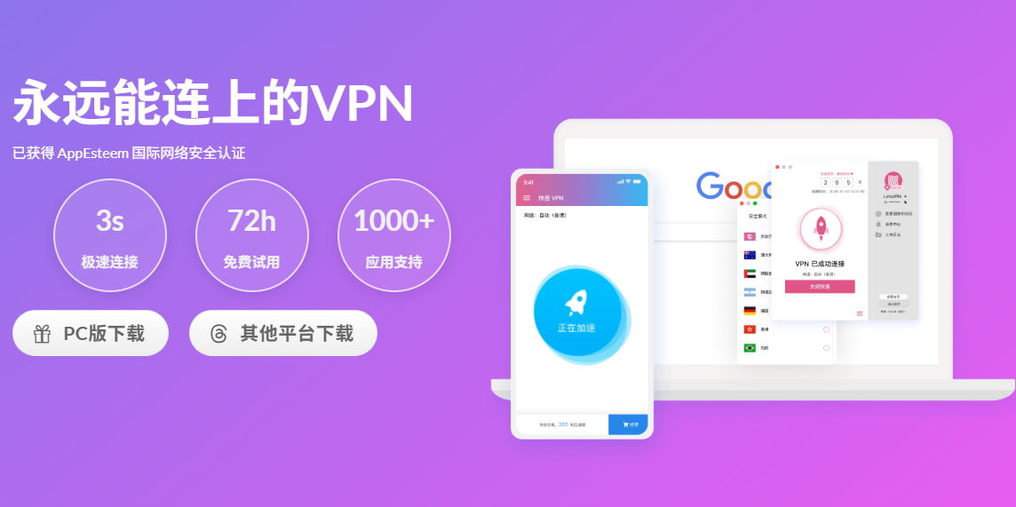 快连VPN是钓鱼？拆给你看：官方认证+不留痕，用着才安心